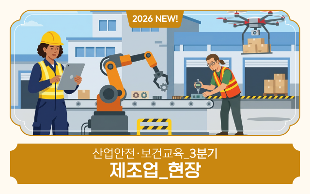 2026 NEW! 산업안전·보건교육_3분기(제조업_현장)